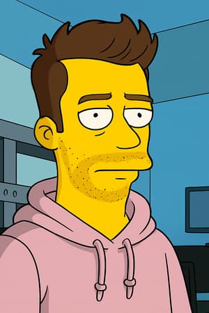 The Simpsons AI art style sample generated with OpenAI model
